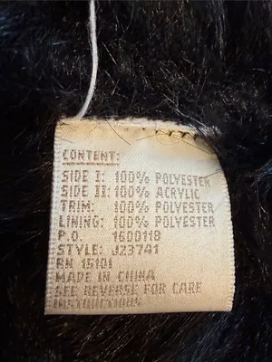 Jones New York Women’s Small Black Faux Suede Faux Fur Lined Coat thumbnail 6