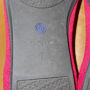 Rothy's Womens The Flat Round Toe Cherry Scooter Ballet Flats Shoes Red Size‎ 7 thumbnail 7