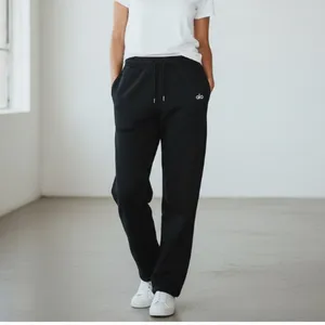 ALO Yoga Accolade Straight Leg Sweatpant Sz XL Black Fleece Inside Unisex Lounge thumbnail 12