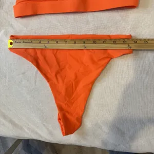 Bikini Women's Medium Orange Hi-Waist Hi-Cut Thong NEW Sexy Swimwear thumbnail 4