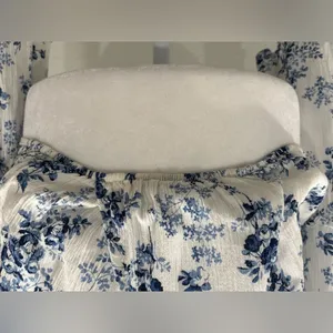 Altar'd State Blue and White Floral Blouse Size S thumbnail 6