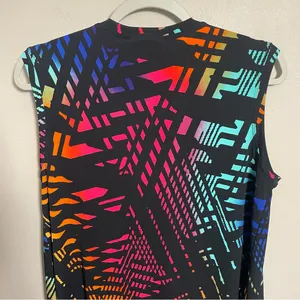 Joseph Ribkoff abstract colorful sleeveless blouse size 10 thumbnail 6