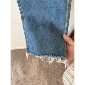 Mother Tripper Ankle Fray Jeans Womens 32 Blue Distressed Raw Hem Bohemian thumbnail 8