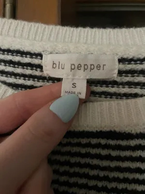 Blu Pepper Striped Sweater thumbnail 2
