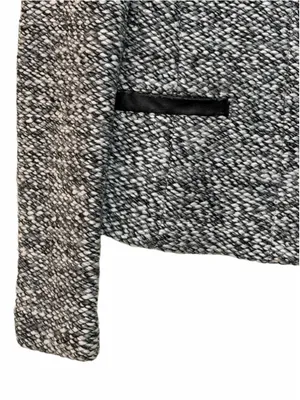 Ann Taylor Loft Women’s Chunky Tweed Collarless Wool Blend Blazer Size 4 thumbnail 11