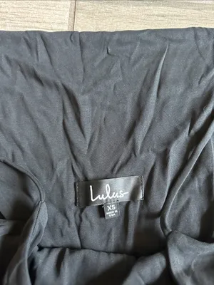 Lulu's Black Spaghetti-Strap Slip Mini Dress thumbnail 2