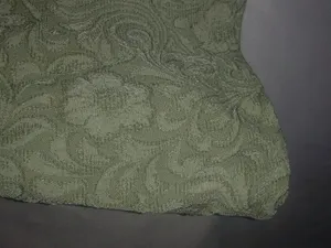 Miss Dorby 18W Workwear Textured Floral A-Line Mini Skirt Plus in Sage Green thumbnail 5