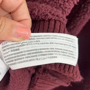 Abercrombie & Fitch Sherpa Womens Top Sz M Cozy Preppy Burgundy Athleisure Soft thumbnail 11