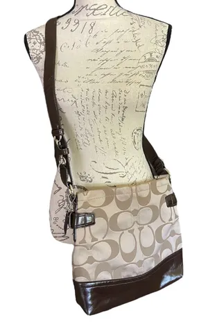 Coach Brown Signature CC Crossbody Purse F16860 thumbnail 1