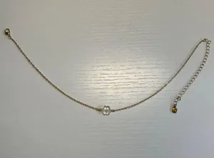 Adjustable Short Necklace with Flower Charm thumbnail 1