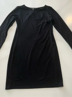 Lulu's Black Long Sleeve Crewneck Sheath Dress Size Medium thumbnail 5