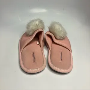 Victoria’s Secret velvet Pom slippers size‎ large thumbnail 4