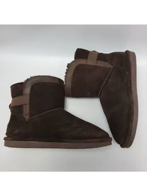 Bearpaw Shantelle Women's Winter Boots Brown Suede Wool Lined Bootie Size 9 M thumbnail 8