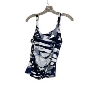 NWT Free people Movement Women's Never Better Long Tank Blue Combo Size L thumbnail 7