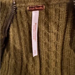 NEW Free People Eliza Cable Zip-Up Cardigan Size Small thumbnail 8