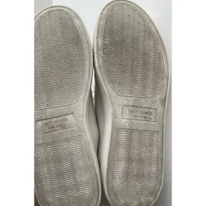 KATE SPADE Angelise White Gold Leather Lace Up Low Top Sneakers Size 8B thumbnail 7