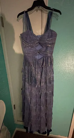 Dillards Blue Prom Dress thumbnail 1