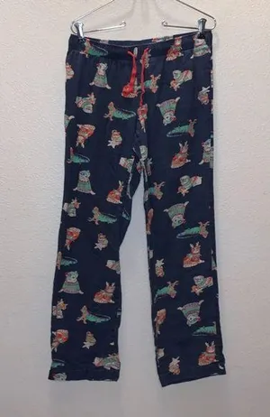 Old Navy blue animal print pajama pants thumbnail 1