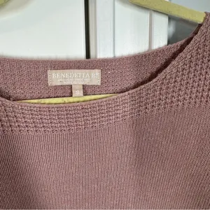 BENEDETTA B. Merino‎ Wool & Cashmere Blend Light Purple Knit Sweater size small thumbnail 2