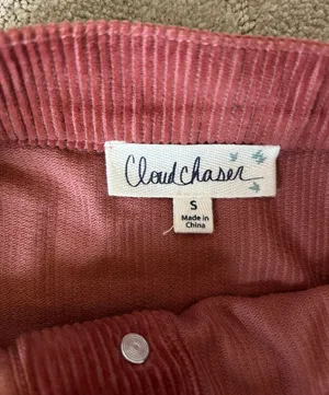 Cloud Chaser Maroon Corduroy Skirt thumbnail 2