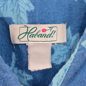 Haband Blue Leaf Cozy Flannel Y2K Vintage Button Down Long Sleeve Shirt XL‎ thumbnail 12
