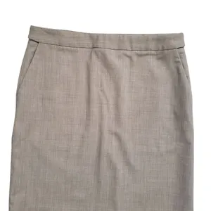 Twinhill Skirt Womens 6 Beige Wool Blend Crosshatch Business thumbnail 3