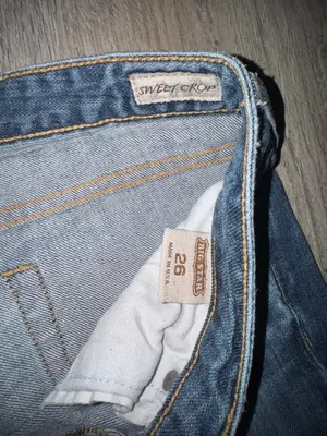 Big star Vintage Early 2000’s Sweet Crop Ultra Low-rise Straight blue jeans! thumbnail 6