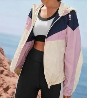 Johnny Was Calme Elements White Lavender Blue‎ Windbreaker Women’s Size xl NWT thumbnail 1