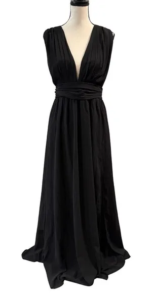 Lulu’s Women’s Black Sleeveless Evening Gown Size XL thumbnail 1