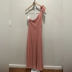 After Six Draped One-Shoulder Maxi Dress With Scarf Bow‎ Size 2 thumbnail 10