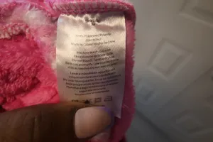 Barbie cursive "barbie" all around sleep shorts plush in hot pink and white size medium. thumbnail 8