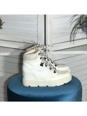 Madden Girl Cream Vegan Leather Lace Up Boots 7.5 thumbnail 9