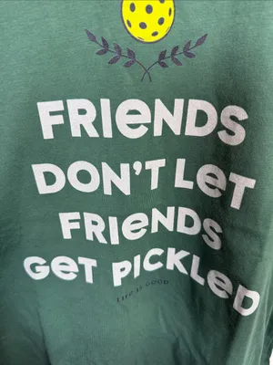 Life is Good Women's Wordsmith Pickleball Pickled Short Sleeve Crusher Tee W2512 thumbnail 3