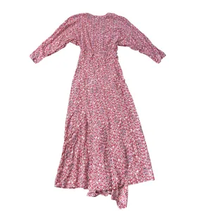 Poupette St Barth Surplice Crossover Maxi Dress Red Purple Floral thumbnail 2