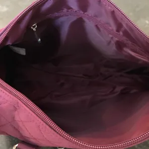 Quilted Burgundy Women’s Carryall Shoulder Bag thumbnail 11
