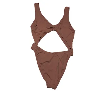 Dippin Daisy Swimwear Brown Tan One-Piece Swimsuit Womens| Size Medium thumbnail 6