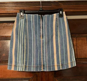 Wild Fable striped denim skirt thumbnail 2