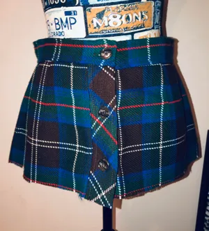 Vintage Micro Mini Plaid Skirt Small thumbnail 1