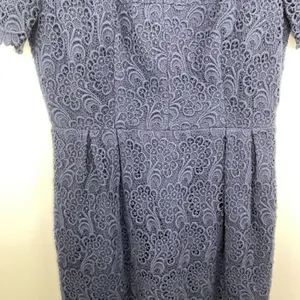 Club Monaco Navy Blue Lace‎ Embroidered Short Sleeve Mini Dress Womens Size 2 thumbnail 5
