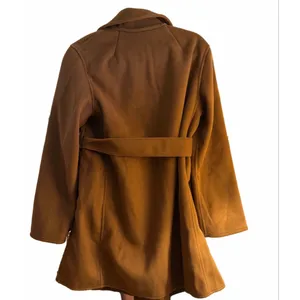 NEW A Line Peacoat Dress Coat Belted Notch Lapel Overcoat M 8/10 thumbnail 2