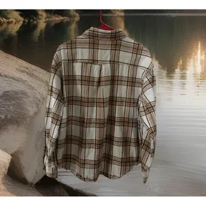 Chic BKE Buckle Women's Sz M Boyfriend‎ Button Down Flannel Plaid Shirt BOHO thumbnail 5