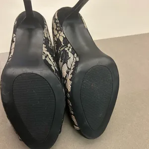 Heels CATO Chic Black and Cream Lace Women's Heels 9M thumbnail 8