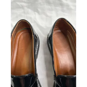 Franco Sarto Cassandra Black faux Leather Lug Sole Loafers 8 M thumbnail 7