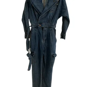 JLUXLABEL Blue Denim Jumpsuit thumbnail 2