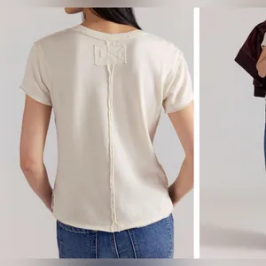 NWT Free People We The Free Fur Friend Tee - doodle tea - XS thumbnail 4