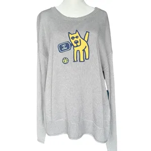 NWT LIFE IS GOOD 2pc Long Sleeve‎ Pull Over Sweater And Shorts Sz L thumbnail 3