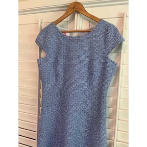 9 & Co Blue And White‎ Tweed Dress Size 12 thumbnail 3