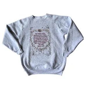 VTG 90s Hallmark God Created Mothers Sweatshirt Sz S? M? Bird Bee Butter… thumbnail 3