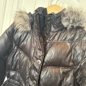 New York & Company‎ Black Hooded Puffer Jacket Size Medium thumbnail 3