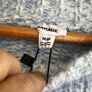 Garage blue and white cropped sweater thumbnail 10